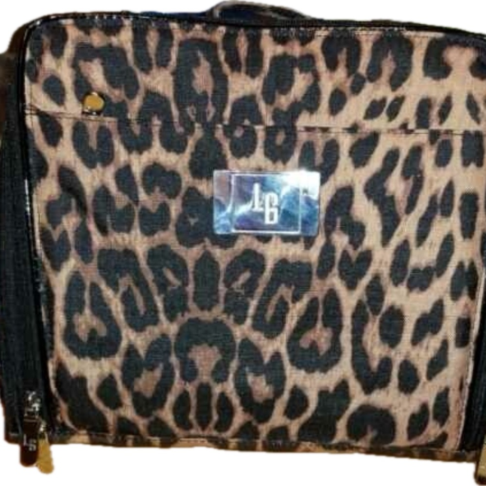Lori Greiner Leopard Cosmetic Case